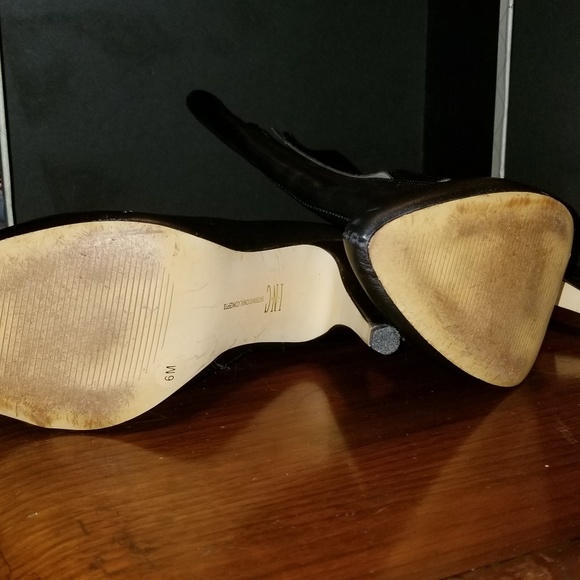 INC size 6 ankle black leather boot. - Picture 2 of 3